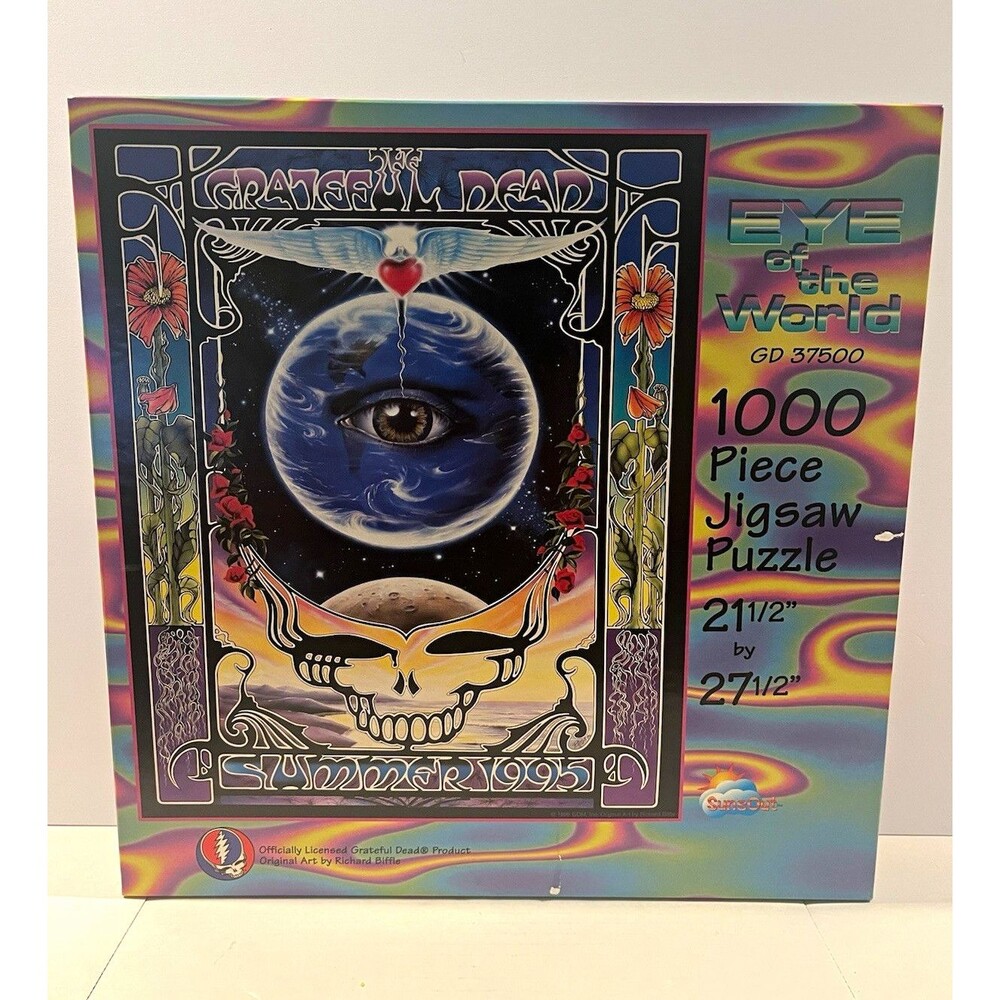 SunsOut Grateful Dead Eye of the World 1000 Piece Interlocking Puzzle GD 37500